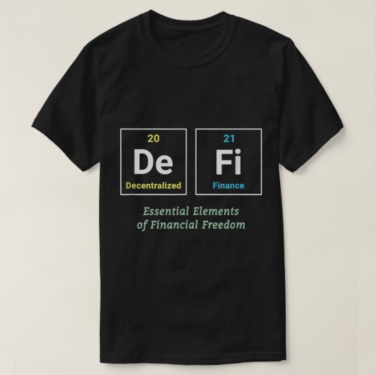 DeFi Essential Financial Freedom Design T-shirt (Design voorkant)