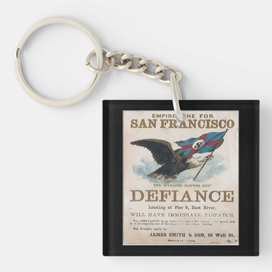 Defiance Clipper Zeilen  Sleutelhanger (voorkant)