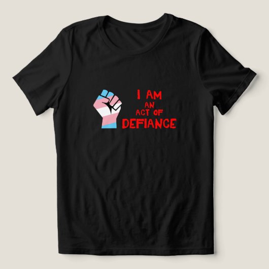 Defiance (LGBT-transgender) Tri-Blend Shirt (Design voorkant)
