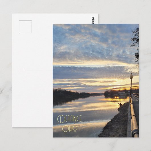 Defiance Ohio Sunrise Briefkaart (Voorkant / Achterkant)