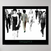 Defiance White Poster (Voorkant)
