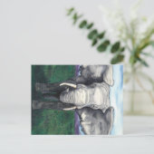 Defiant - Afrikaanse olifant Briefkaart (Staand voorkant)