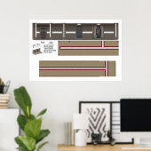 Defiant Corridor Diorama Achtergrond Poster (Thuiskantoor)