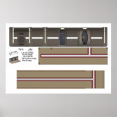 Defiant Corridor Diorama Achtergrond Poster (Voorkant)