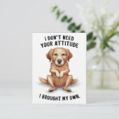 Defiant Dog: Wijsheid in stilte Briefkaart (Staand voorkant)