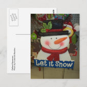Defiant Snowman Briefkaart (Voorkant / Achterkant)