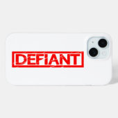 Defiant Stamp Case-Mate iPhone Case (Achterkant (horizontaal))
