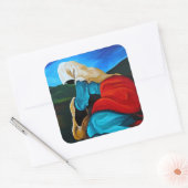 Defilee la folle 2008 vierkante sticker (Envelop)