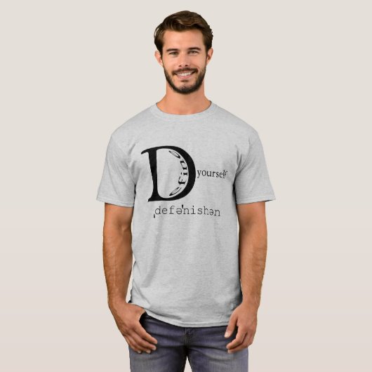 DefineYourselfLogoShirtGrey T-shirt (Voorkant volledig)