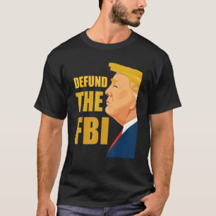 Definieer de Amerikaanse vlag van de FBI tegen cor T-shirt