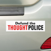 Definieer de denkpolitie bumpersticker (Op auto)