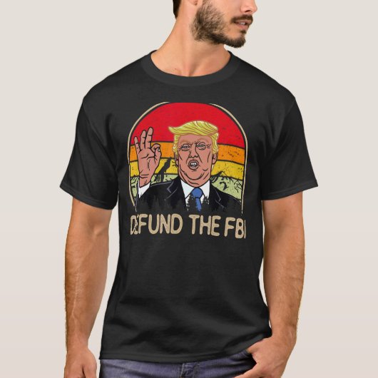 Definieer de FBI Retro Federal Bureau Anti FBI Cor T-shirt (Voorkant)