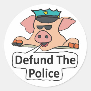 Definieer de politie ronde sticker
