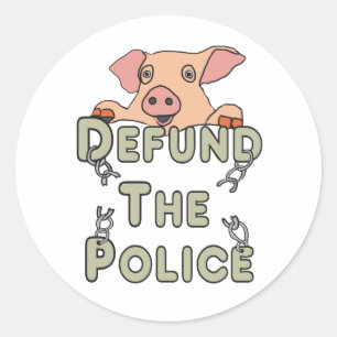 Definieer de politie ronde sticker
