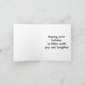 Definieer een goede rendierkat feestdagen kaart (Binnen)