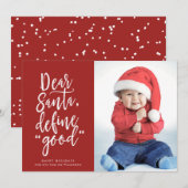 Definieer "Goede" Foto Kerstkaart (Voorkant / Achterkant)