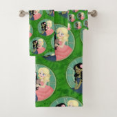 Definieer het afwassen van het groen bad handdoek (Insitu)