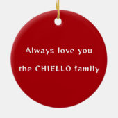 Definieer Naughty Havanese Dog Santa Hat Ornament (Achterkant)