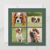 Definieer ondeugend | 5 Fotocollage | Kerstmis Feestdagenkaart (Achterkant)