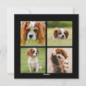 Definieer ondeugend | 5 Fotocollage | Vaderdag Feestdagenkaart (Achterkant)