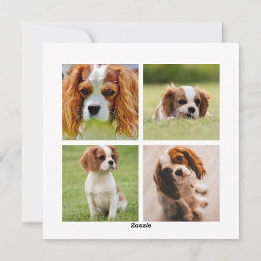 Definieer ondeugend | 5 Fotocollage | Vaderdag Feestdagenkaart (Achterkant)