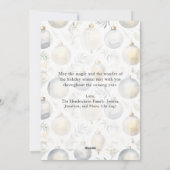 Definieer ondeugend grappige kinderfoto feestdagenkaart (Achterkant)