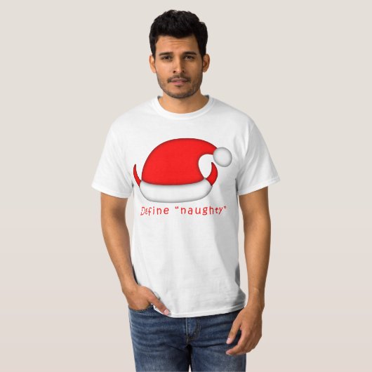 Definieer ondeugend t-shirt (Voorkant volledig)