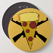 Definieer Pop Punk Pizza pin Ronde Button 6,0 Cm (Voorkant /achterkant)