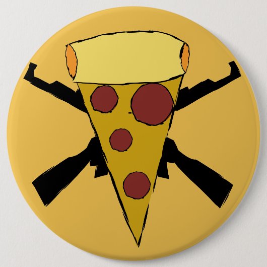 Definieer Pop Punk Pizza pin Ronde Button 6,0 Cm (Voorkant)