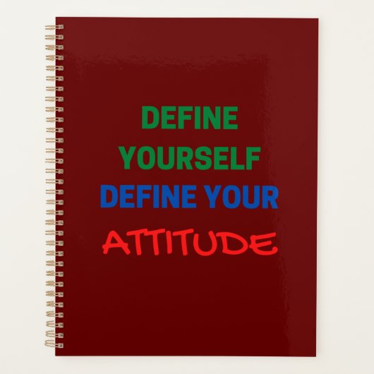 Definieer uw eigen houding planner (Voorkant)