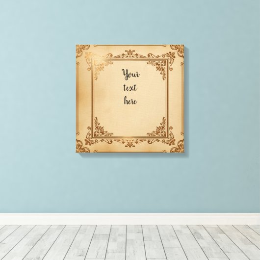 "Definieer uw nalatenschap" - Aangepaste Motivatie Canvas Afdruk (Insitu (Houten vloer))