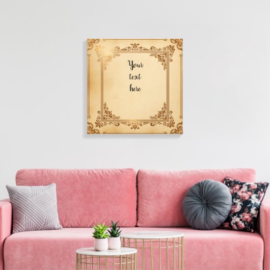 "Definieer uw nalatenschap" - Aangepaste Motivatie Canvas Afdruk (Insitu (Woonkamer))