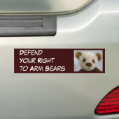 Definieer uw recht op Beren Bumpersticker (Op auto)