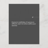 Definieer uw succes inspirerende offerte briefkaart (Voorkant)