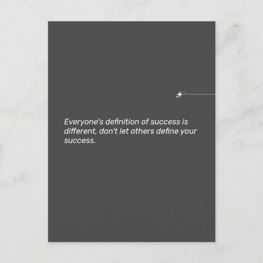 Definieer uw succes inspirerende offerte briefkaart (Voorkant)