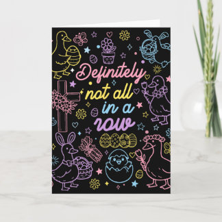 Definitely Not All In A Row Coquette Silly Goose E Kaart