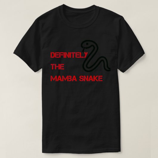 Definitely the Mamba Snake T-shirt (Design voorkant)