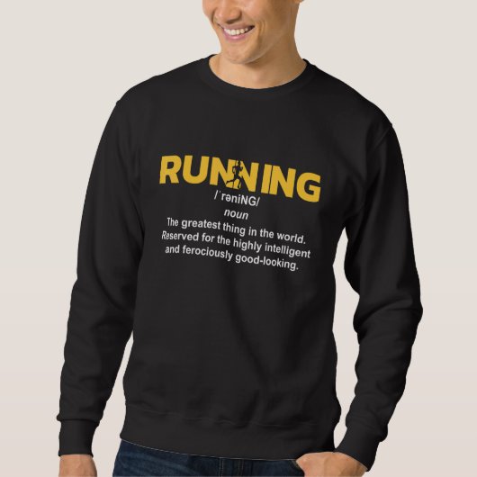 Definitie-15k-marathonloper uitvoeren trui (Voorkant)