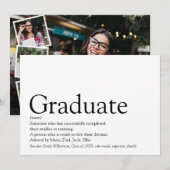 Definitie Afstudeerfeest 4 Foto Kaart (Voorkant / Achterkant)