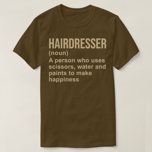 Definitie airdresser t-shirt (Design voorkant)