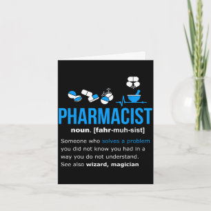 Definitie apotheker shirt grappig geschenk apothee kaart