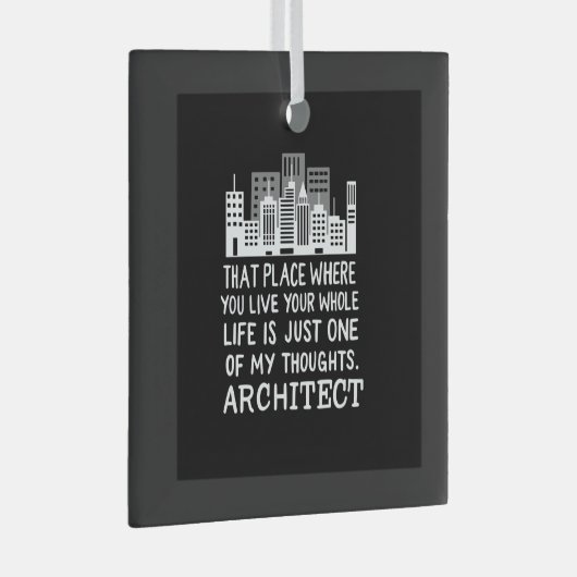 Definitie architect glas ornament (Voorkant Rechts)