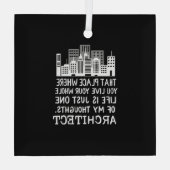 Definitie architect glas ornament (Achterkant)