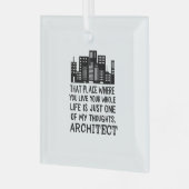 Definitie architect glas ornament (Voorkant links)