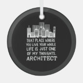 Definitie architect glas ornament (Voorkant)