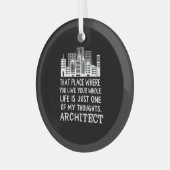 Definitie architect glas ornament (Voorkant links)