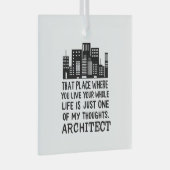 Definitie architect glas ornament (Voorkant Rechts)