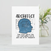 Definitie architect kaart (Staand voorkant)