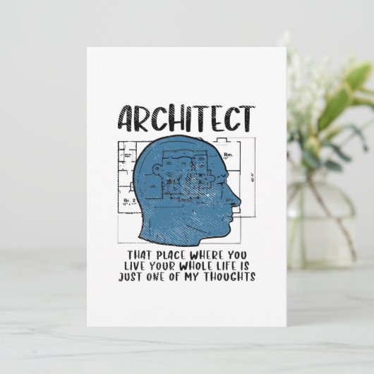 Definitie architect kaart (Staand voorkant)