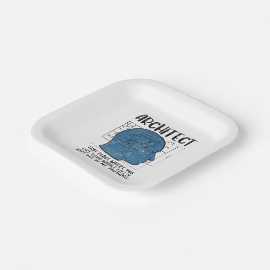 Definitie architect papieren bordje (Gebogen)
